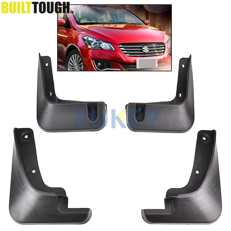 

Car Molded Mud Flaps For Suzuki Ciaz / Alivio Sedan 2014-2017 Mudflaps Splash Guards Mud Flap Mudguards Fender 2015 2016