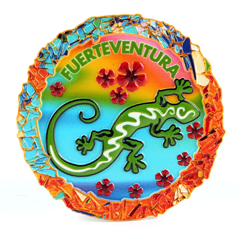 Магнит на холодильник fuerteventura, дизайн испанской ящерицы Магнит на холодильник fuerteventura, дизайн испанской ящерицы