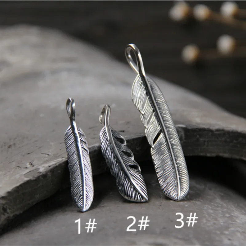 

Simple Classic Feather Necklace Pendant For Long Sweater Chain Statement Jewelry Choker Necklace Women Jewelry Accessory