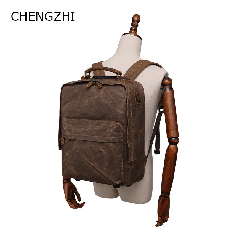 CHENGZHI рюкзак для багажа, модный студенческий многофункциональный мужской чемодан для путешествий, багаж на колесиках
