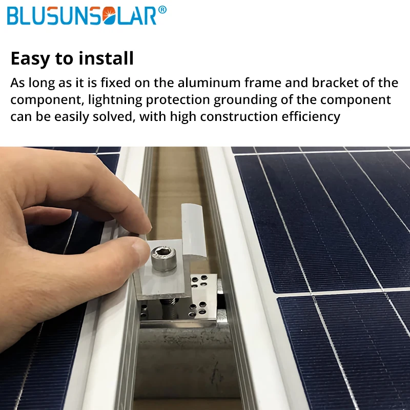 100 шт. 304 нержавеющая сталь коррозионностойкие солнечные заземления зажим для