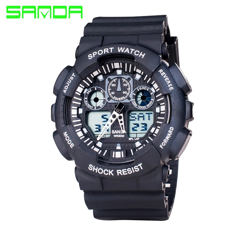Цифровые часы мужские спортивные военные стильные новый дисплей наручные relogios
