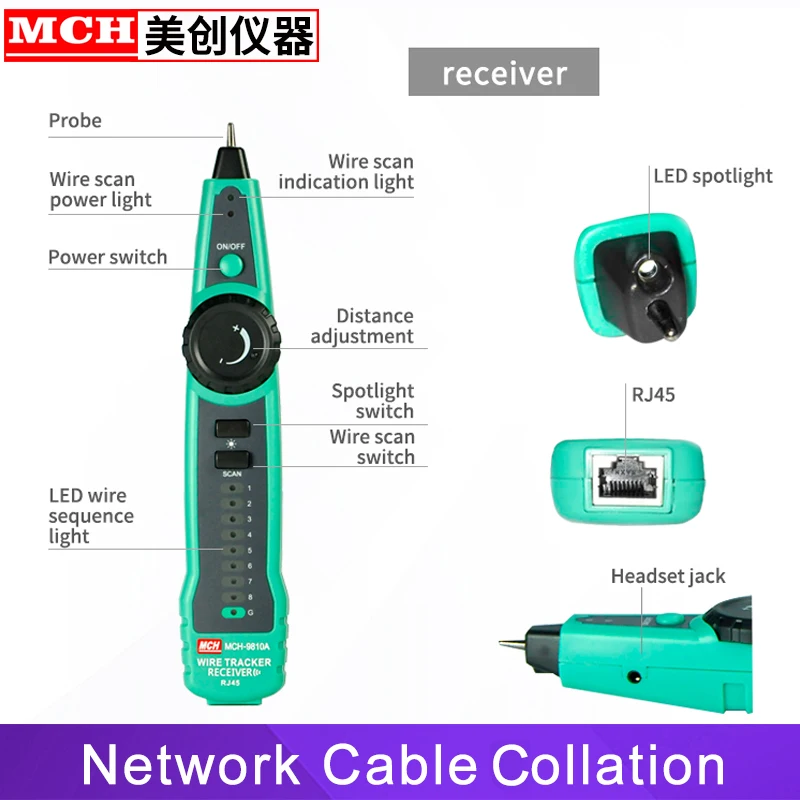 RJ45 кабель тестовый er сеть Lan UTP трекер проверка провода проверка тестовая телефонная линия Finder RJ11 Cat5 Cat6 Прямая поставка