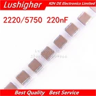 5 шт., керамический конденсатор 2220 5750 220nf 0,22 мкФ 224K 1000V 1KV X7R 10% SMD