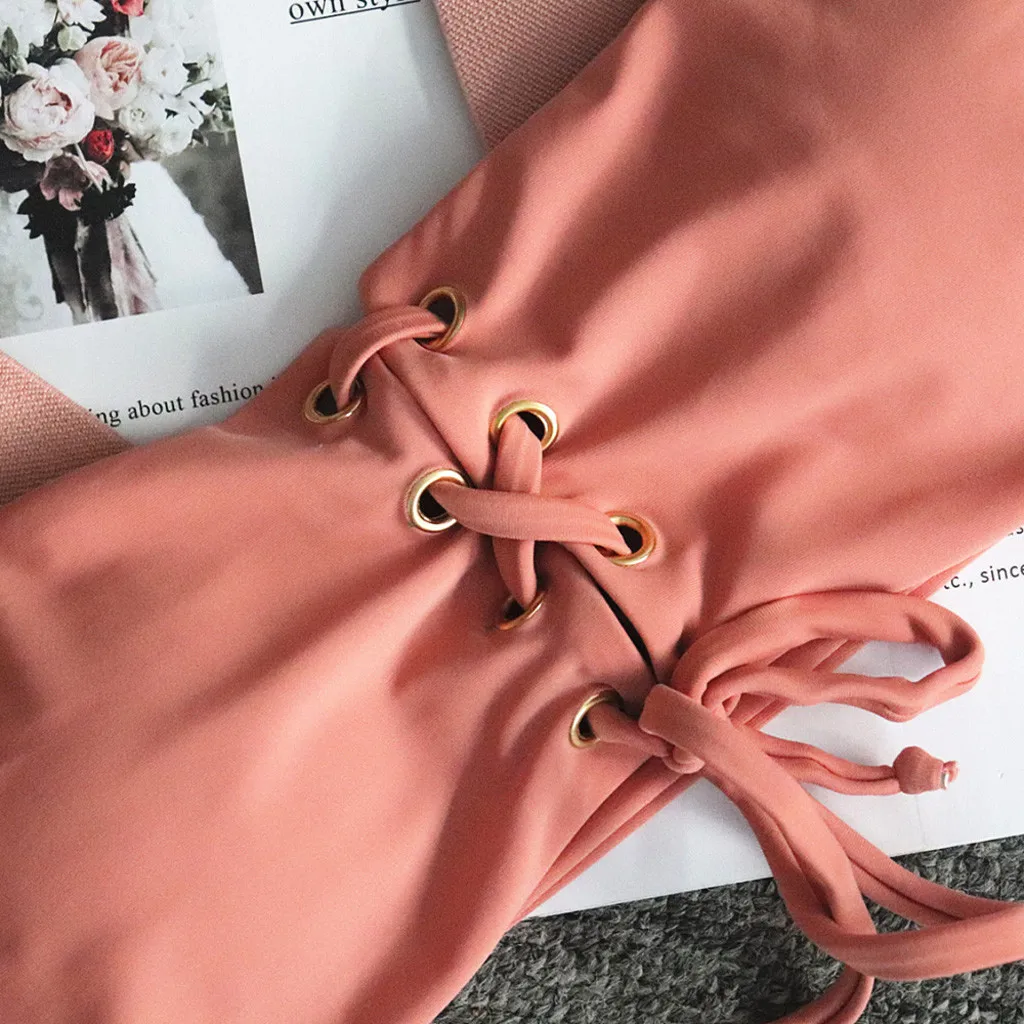 Bikinis 2020 Mujer Women Plus Size Tankini Swimjupmsuit Swimsuit Beachwear Padded Swimwear Maillot De Bain Femme Bathing Suit | Женская