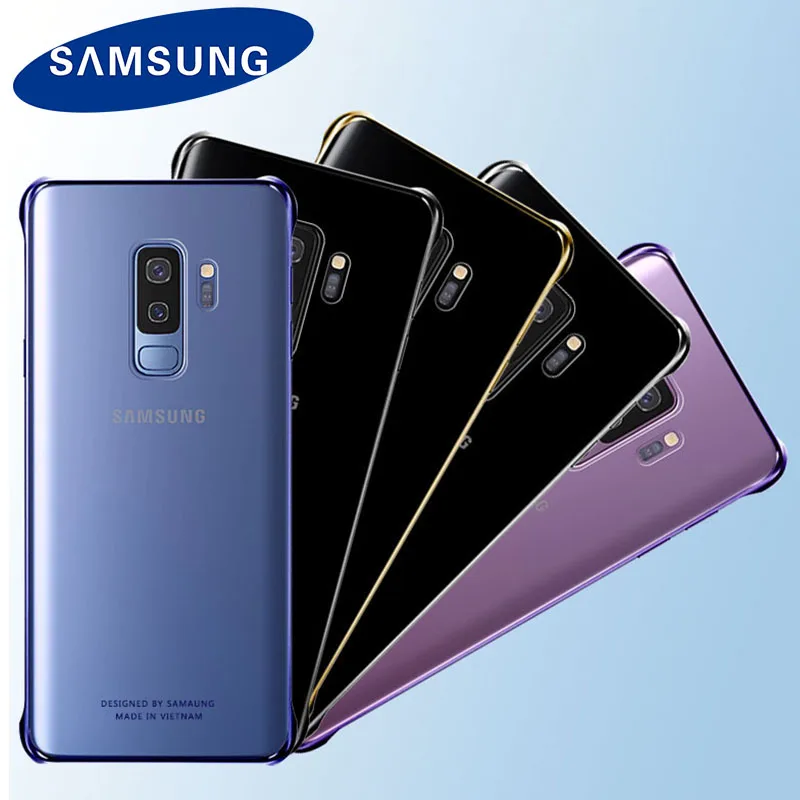 Original Samsung S9 case for galaxy G960 Plus G965 Shockproof Transparent Back Ultra-thin Clear Hard shell | Мобильные телефоны и