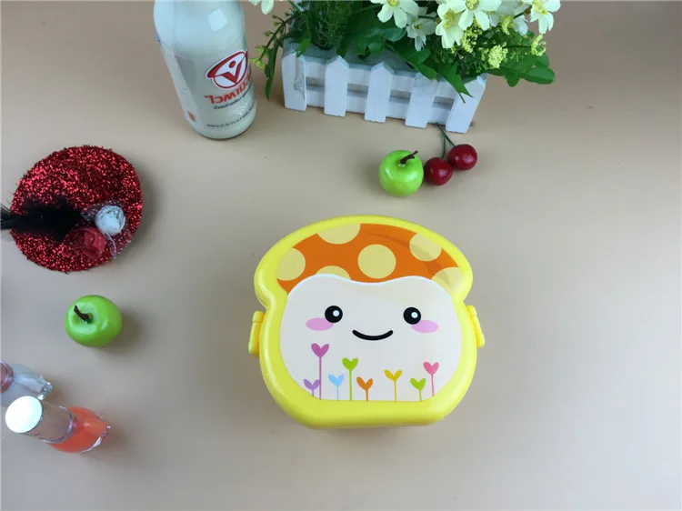 Суган жизни новая одежда для маленькой девочки 2 слоя гриб контейнер Bento для обеда Ланч-бокс Пластик PP микроволновая посуда для пикника коробка для хранения