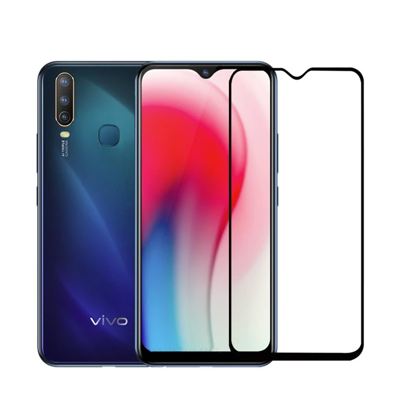 1 шт. стекло для VIVO Y17 2.5D полное покрытие клеем Защитная пленка экрана Y3 | Мобильные