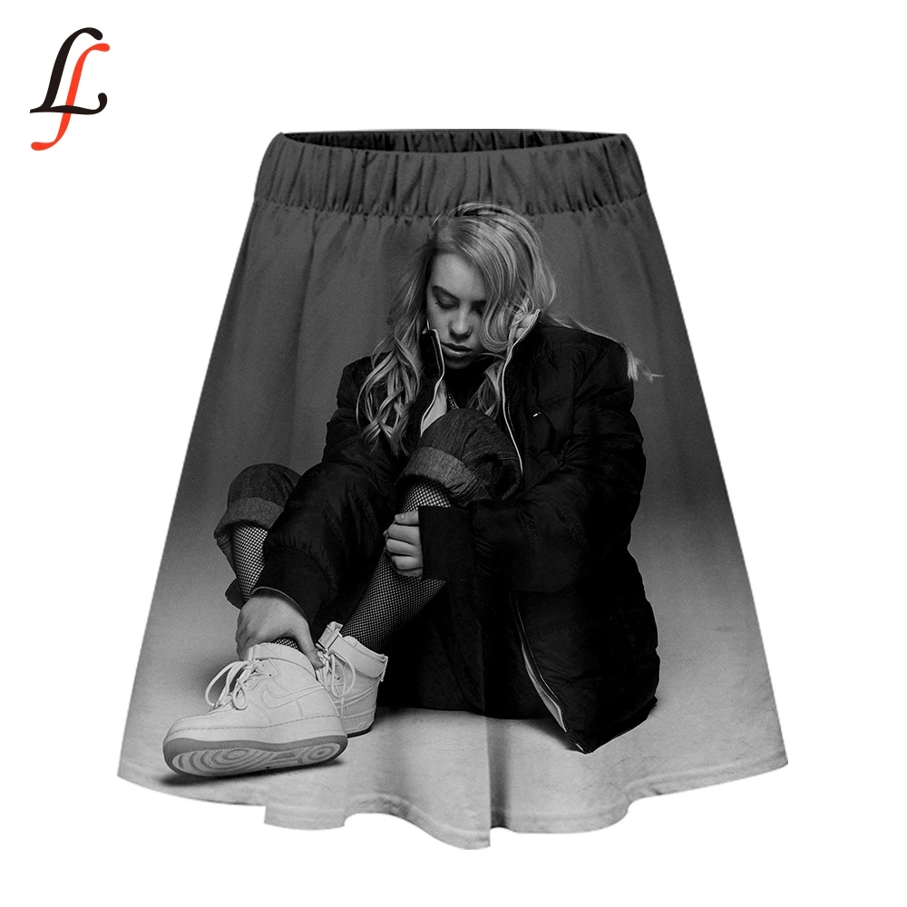 Fashion Elastic Waist Short Skirt Billie Eilish Harajuku Modis Women's All-match Loose Solid Soft Casual Femme | Женская одежда