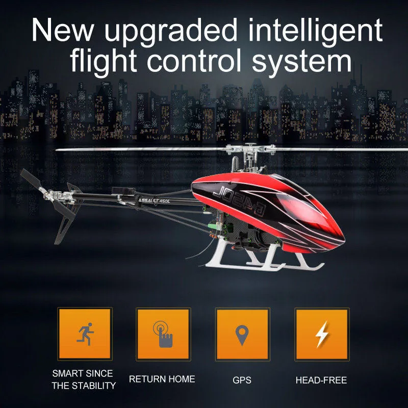 JCZK 6CH Смарт 450L RC RTF Вертолет радиоуправляемый Дрон вертолет GPS Blushless самолета AT9S