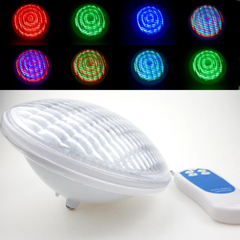24 Вт Piscina Светодиодная лампа для бассейнов AC12V RGB пульт дистанционного управления