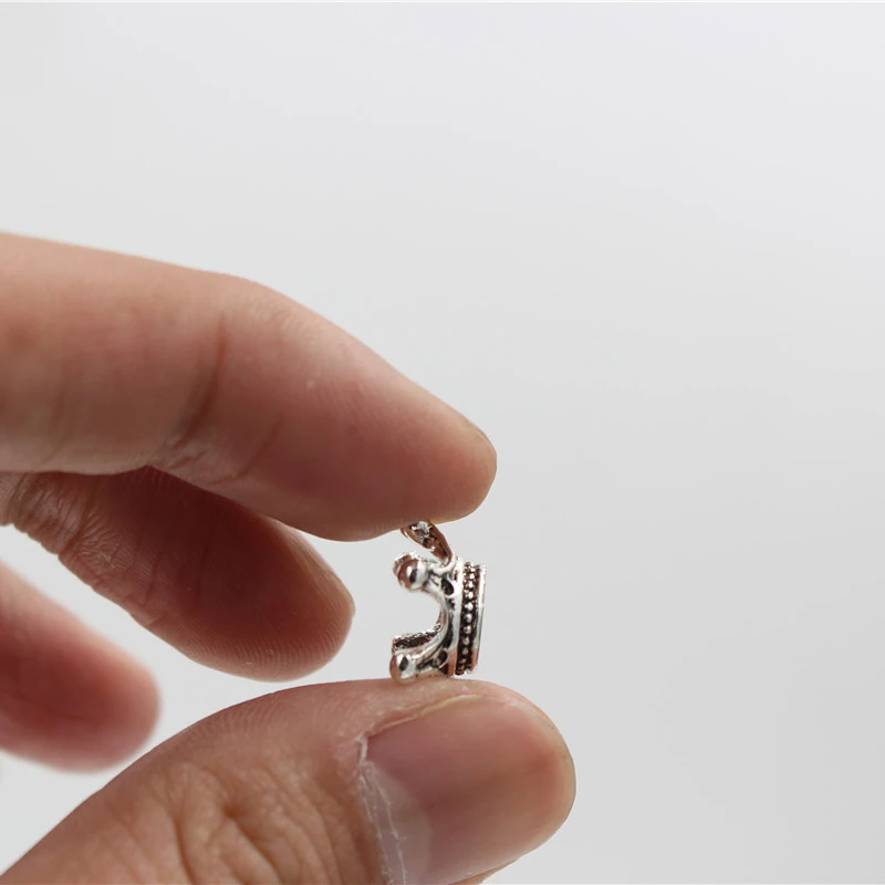 Бусины подвески NADEEM в виде короны под античное серебро 10 шт./Лот Европейские