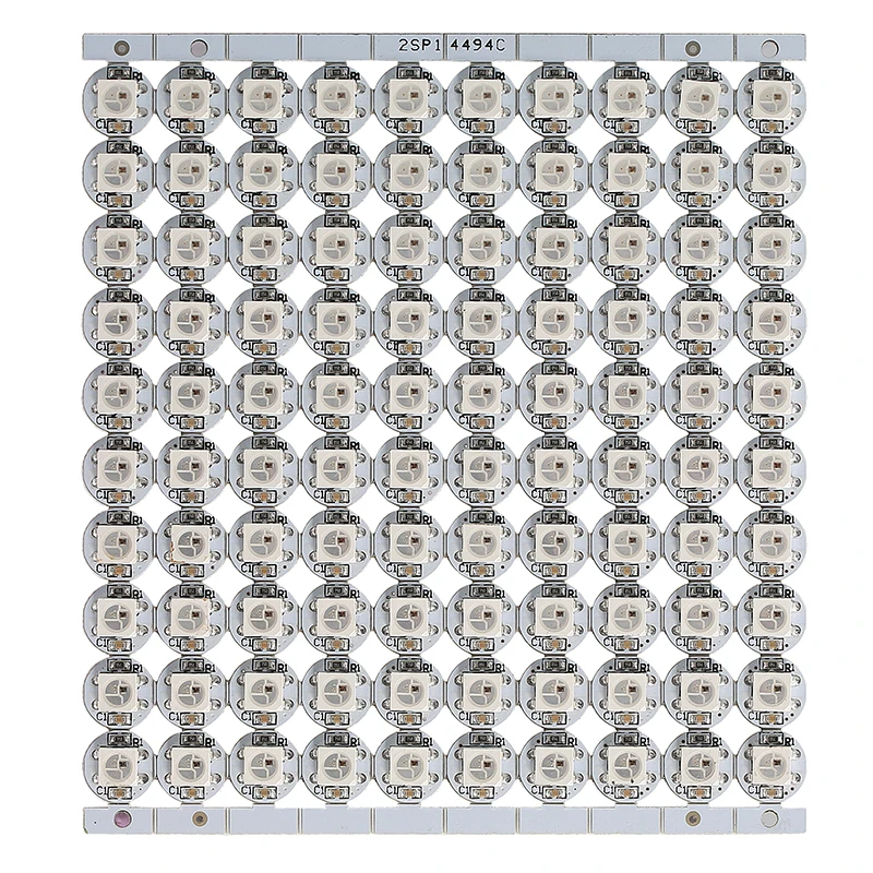 2016 Лучшая цена WS2812B LED с радиатором (10 мм * 3 мм) DC5V 5050 SMD RGB WS2812 IC чипы бесплатная