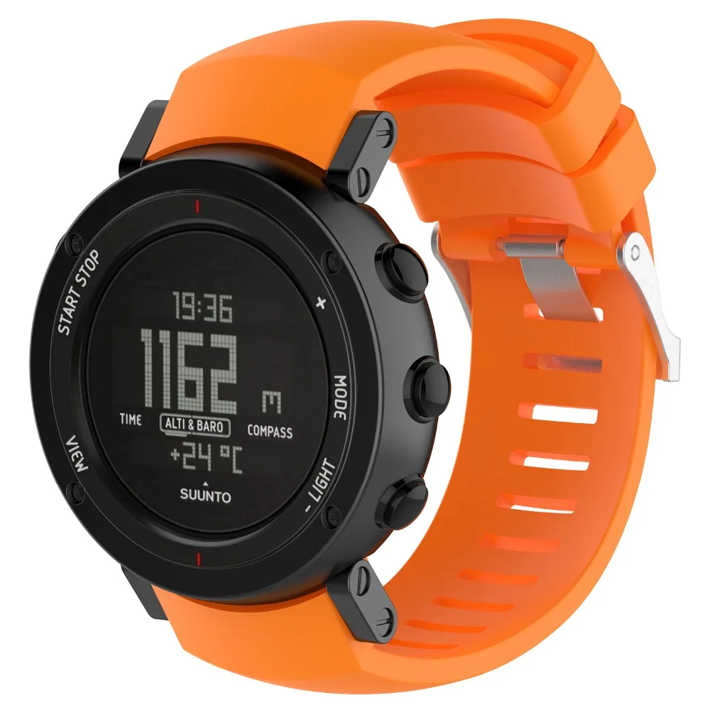 Спортивный ремешок для часов Suunto Core ALU силиконовый наручных браслет занятий