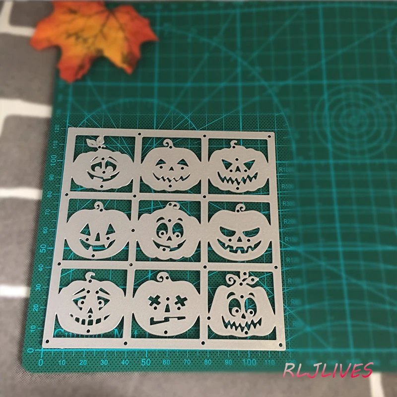 RLJLIVES Хэллоуин металлические режущие трафареты для DIY скрапбукинга альбом