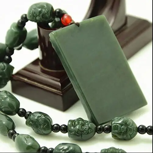 

boutique jewelry Natural hetian jade guangong pendant, jewelry wholesale natural Hetian jade necklace
