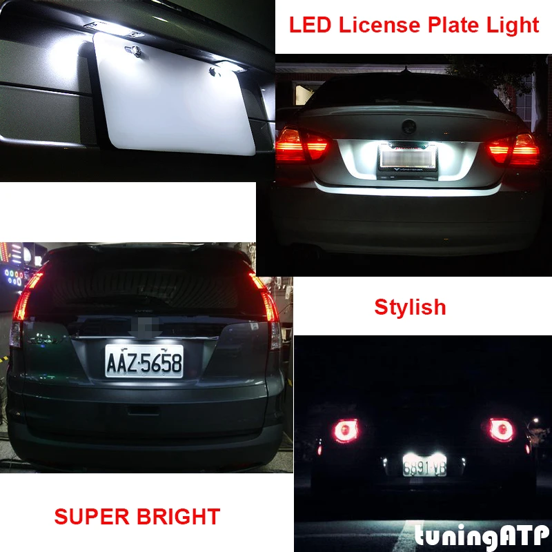 2x 18 SMD светодиодные номерные знаки для BMW 3er E46 2 двери купе Кабриолет M3 Facelift 2004