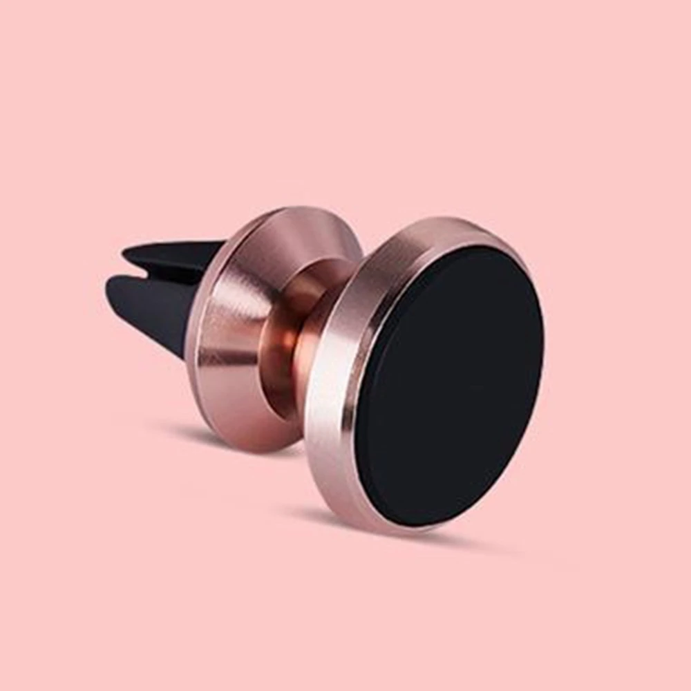 Rose Gold Универсальный держатель на вентиляционное отверстие автомобиля Магнитная подставка держатель для huawei mate 10 9 Lite Pro Nova 3e 2i 2s телефон ручка Вращающийся Кронштейн Поддержка - Цвет: Rose Gold