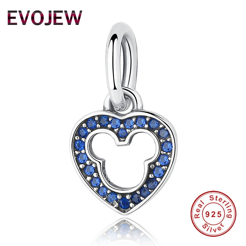 EVOJEW 925 Sterling Silver Beads fit Pandora Bracelets&ampbangle Original Cross Lucky Clover Heart Dangle Charms DIY Jewelry | Украшения и