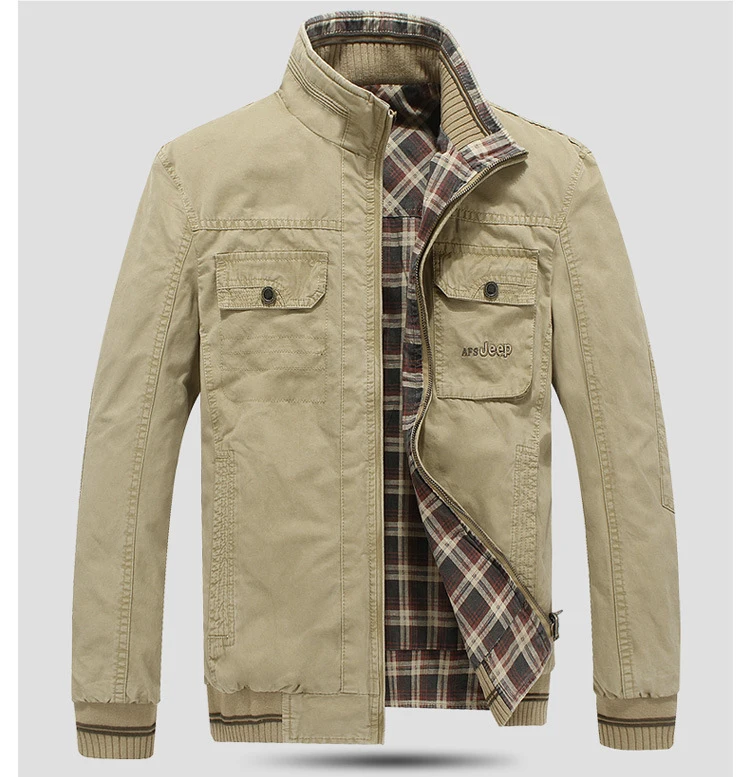 AFS JEEP, мужская куртка, ветровка, мужское пальто, Chaqueta Hombre, Двусторонняя одежда, Военная Повседневная Хлопковая мужская куртка, размер s, L-4XL, пальто