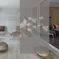 suspended screen partition curtain curtain off the soft cut off the modern living room curtain blue magpie magnolia