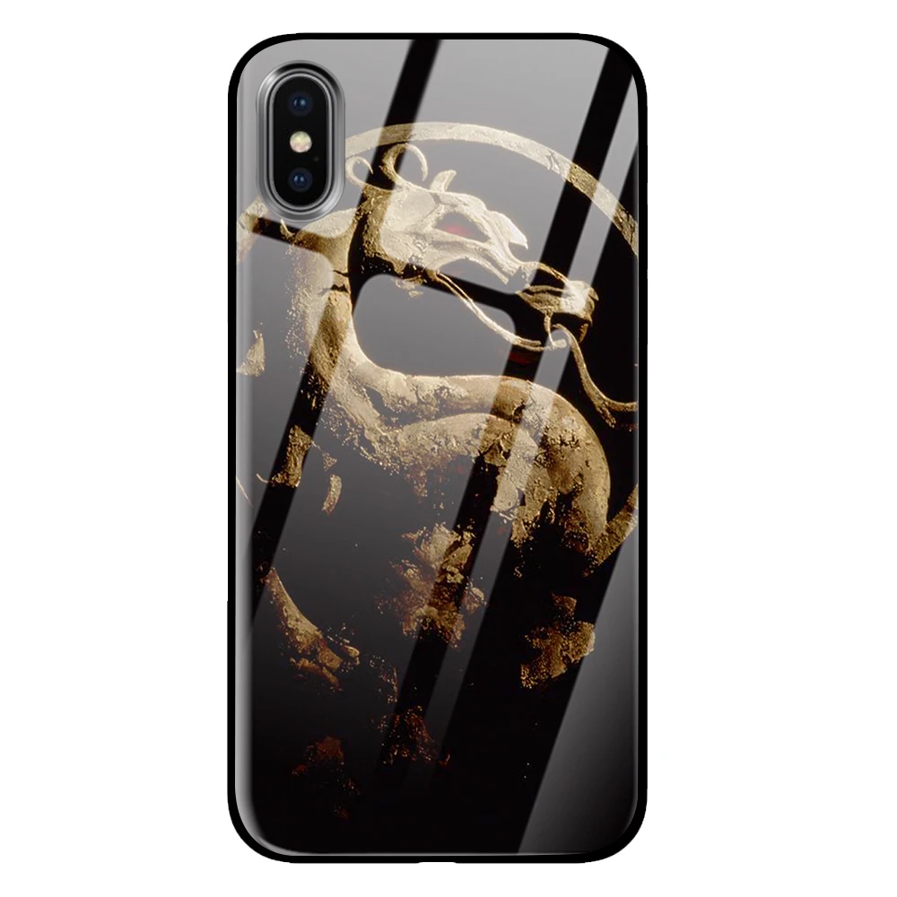 3 Mortal kombat закаленное стекло телефонные чехлы крышка для Apple iPhone 5 5S SE 6 6s 7 8 Plus X XS Max XR - Цвет: 3