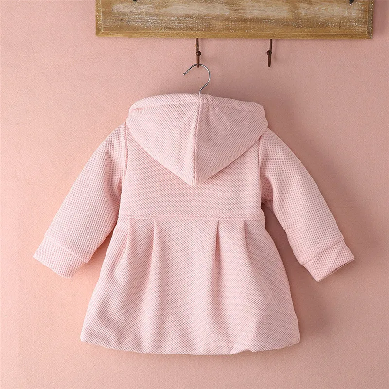 Baby Girls Jacket 2018 Autumn Winter For Coat Kids Warm Hooded Outerwear Coats Toddler Girl Clothes Age 6M -3Y |