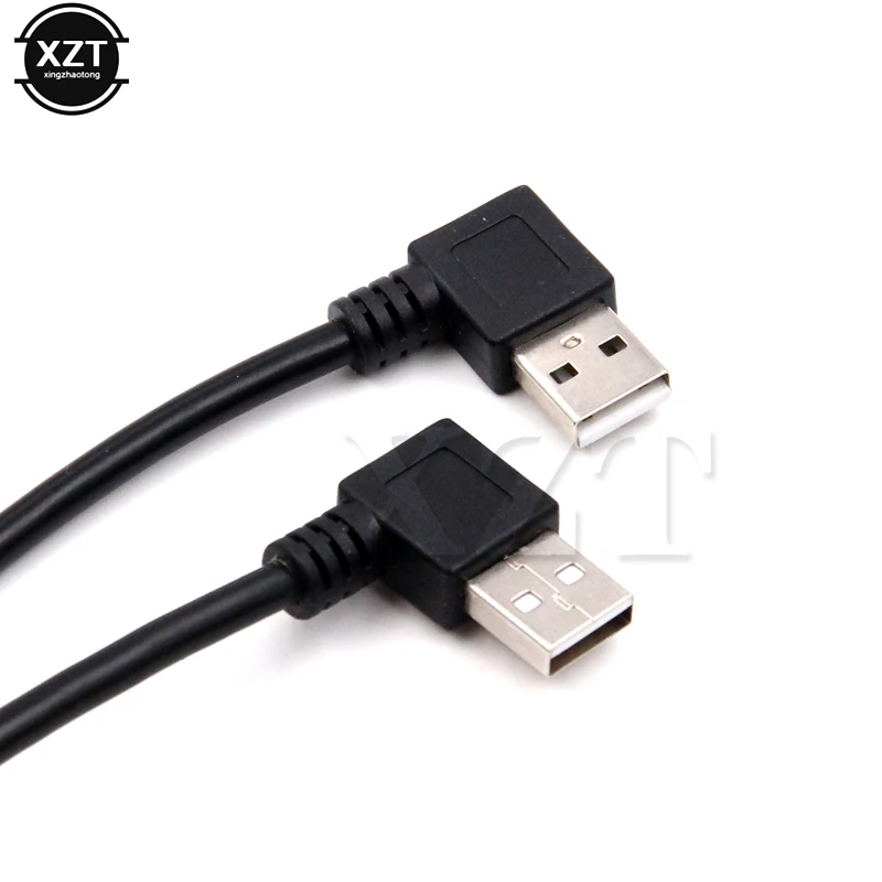 2 шт. удлинитель для кабеля передачи данных с левым/правым углом 90 градусов USB 0 тип