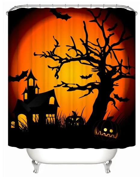 Хэллоуин Луна замок дерево декоративная Водонепроницаемая муiltfunction ткань