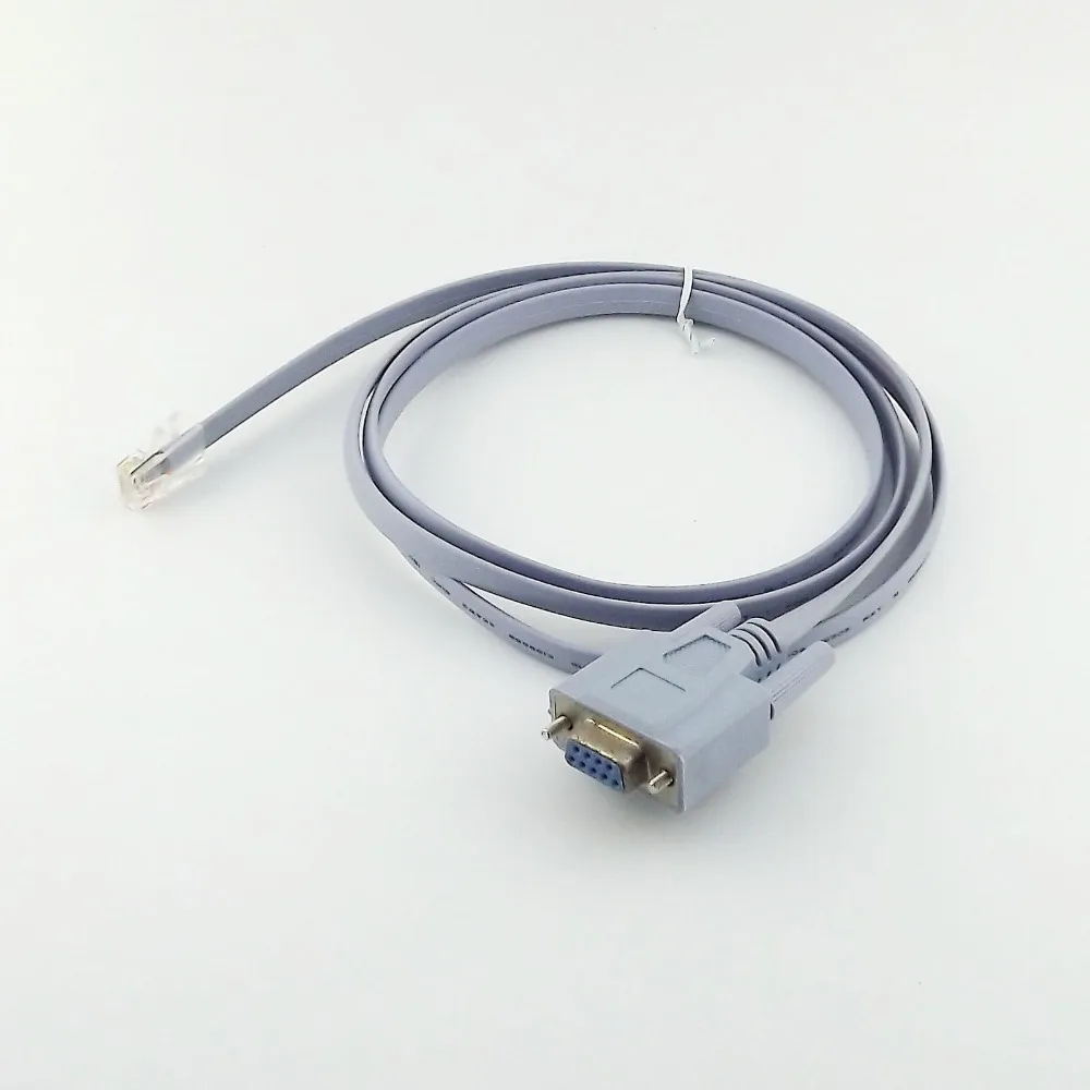 1 шт. RJ45 8P8C штекер к DB9 гнездовой последовательной консоли сетевой разъем адаптер