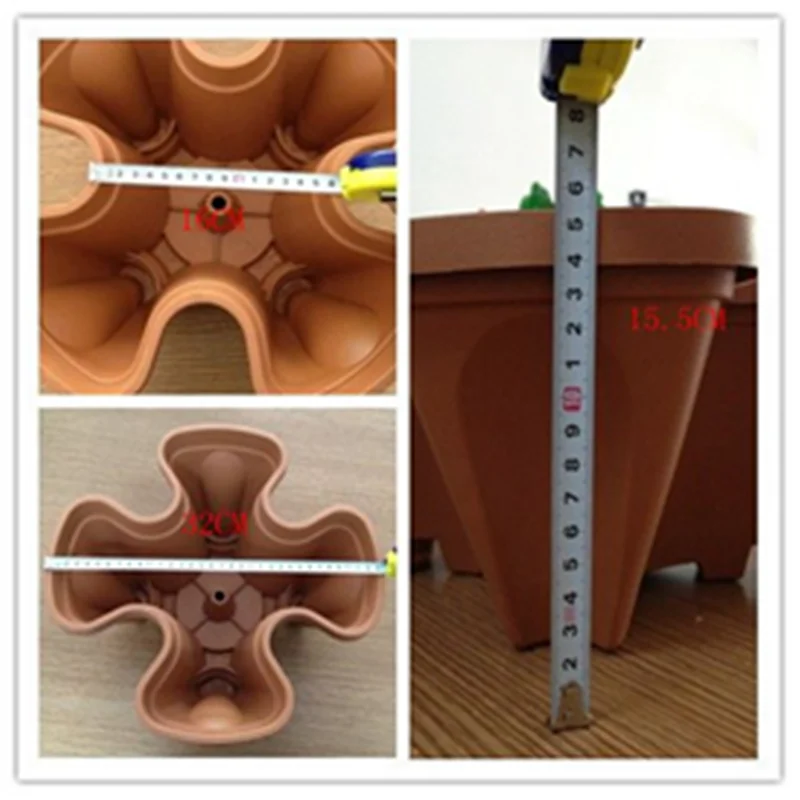 Складные горшки для садовых растений круглые и цветов 3 шт. бесплатная