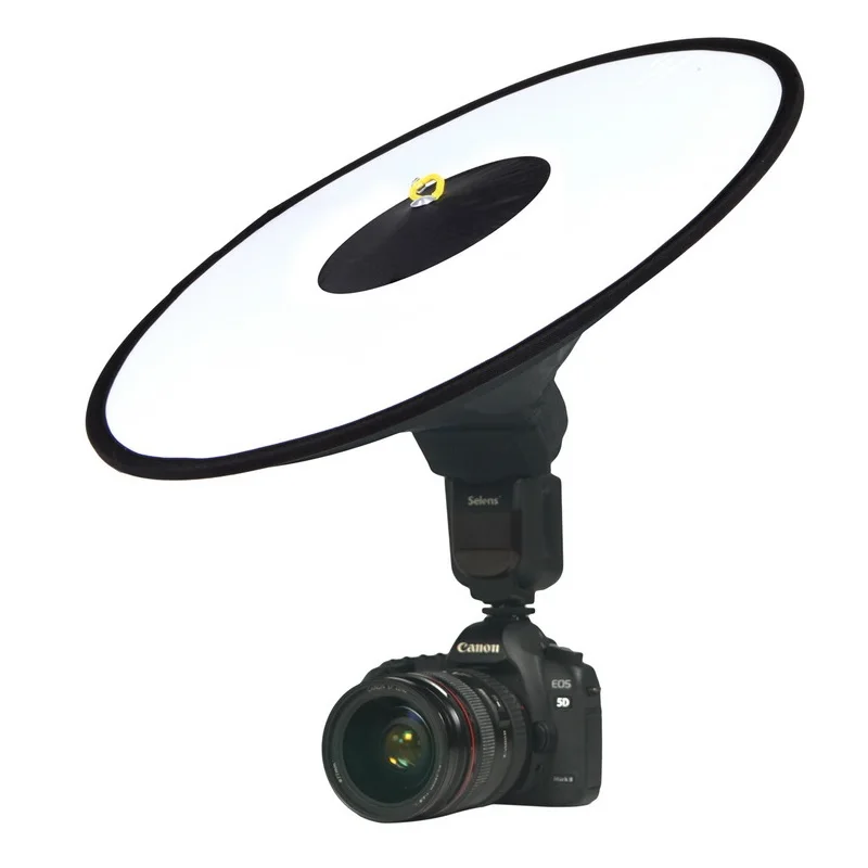 Универсальный легкий круглый софтбокс 44 см для вспышки рассеиватель Speedlite