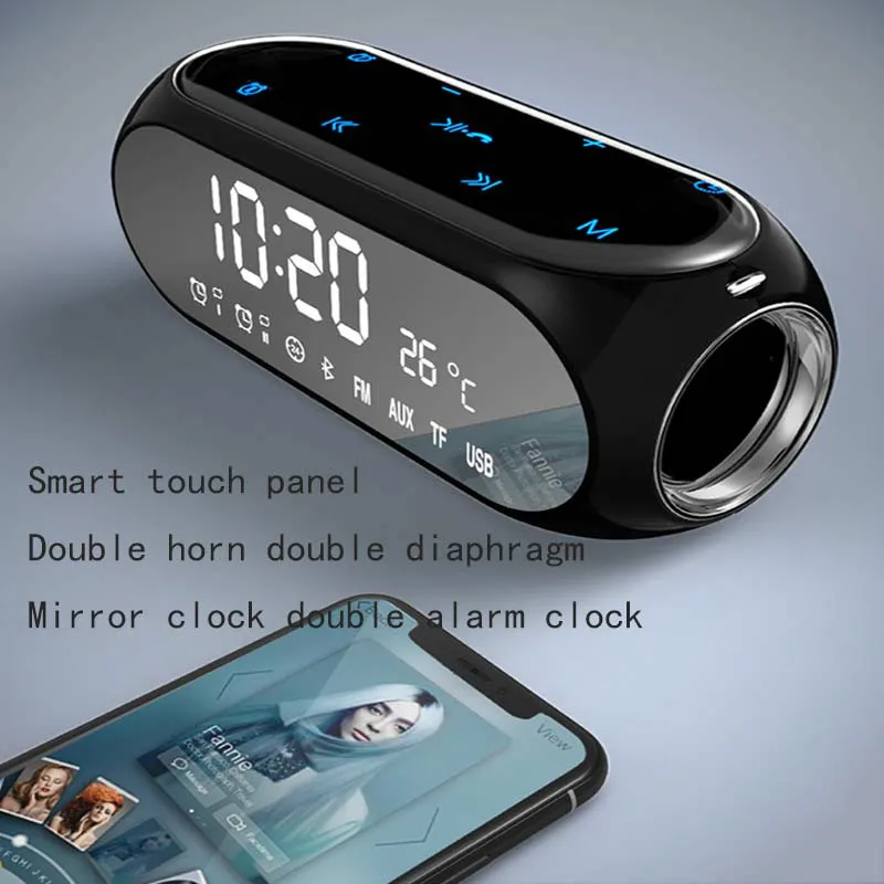 Беспроводной Bluetooth динамик мини Будильник мобильный компьютер открытый Cannon