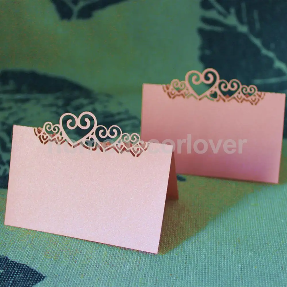 

20 свадебных открыток, карточки с номером места белых