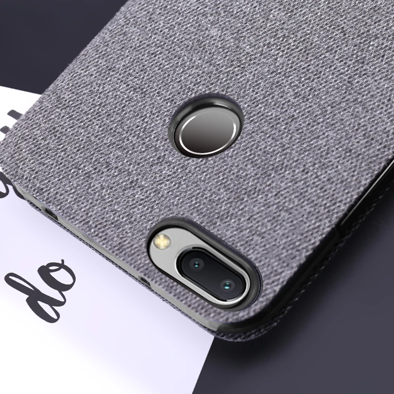 Чехол для Xiaomi Redmi 6A, Redmi 6, откидная крышка, тканевый силиконовый Жесткий противоударный чехол, подставка, capas MOFi, чехол Redmi6 Pro
