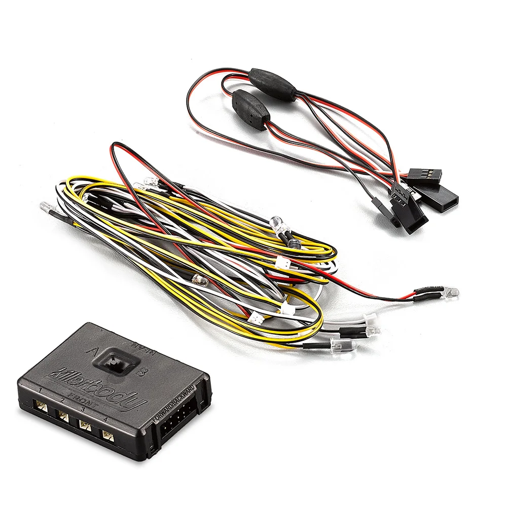 Детали для автомобиля 14 светодиодов белый красный желтый KB48601 1:10 Toyota Land