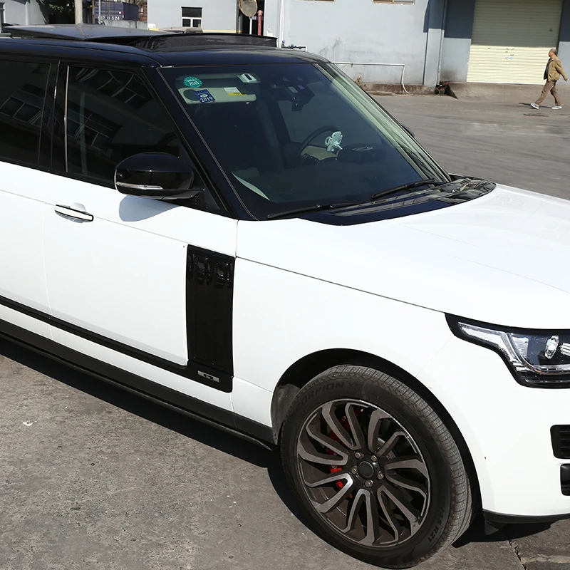 2 шт. для Land Rover Range Rover Vogue- АБС ХРОМ автомобиля боковой двери вентиляционные отверстия комплект обшивки аксессуары