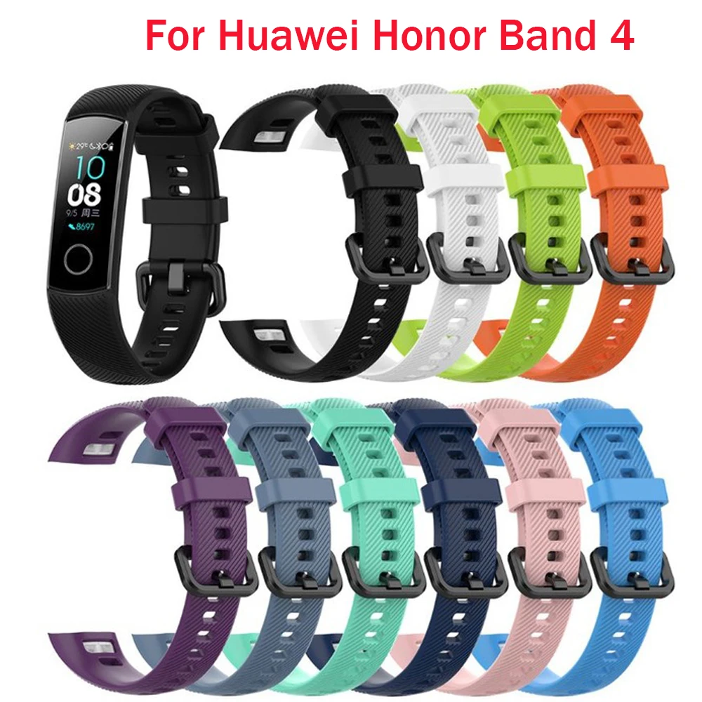 Ремешок силиконовый для Huawei Honor Band 4 стандартная версия Смарт браслета спортивный