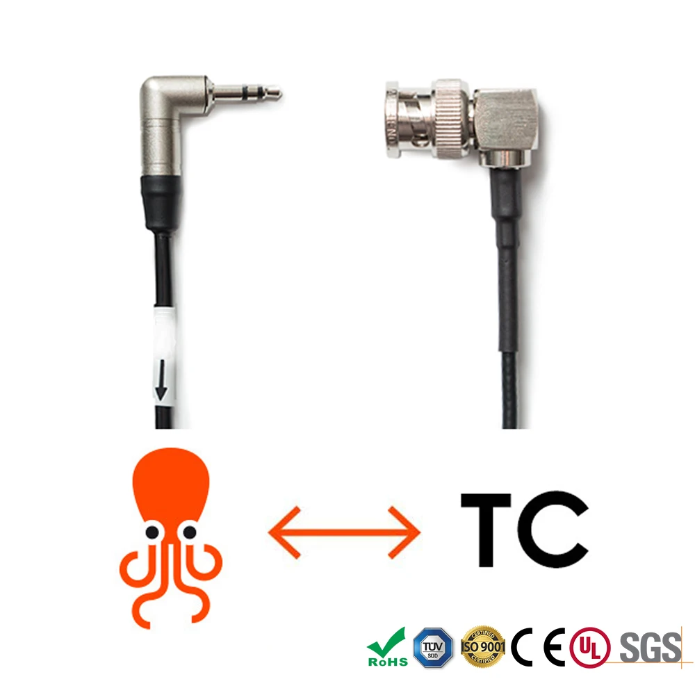 Правый Угол BNC двунаправленный timecode к щупальца синхронизация коробка Neutrik 3 5 мм