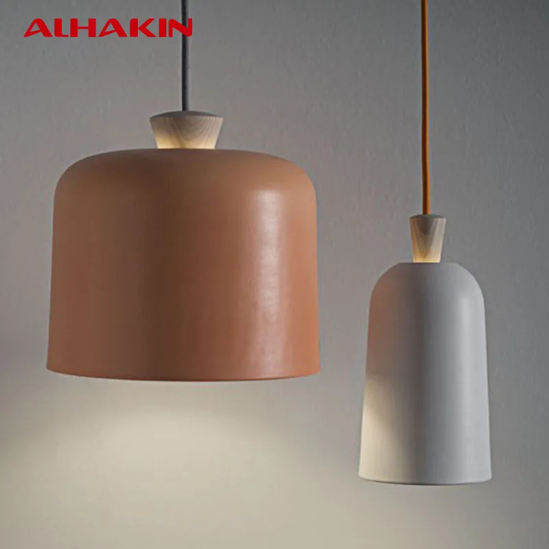 ALHAKIN Подвесной Светильник Алюминия и Дерева Светло-Черный Белый Серый Бронзовый
