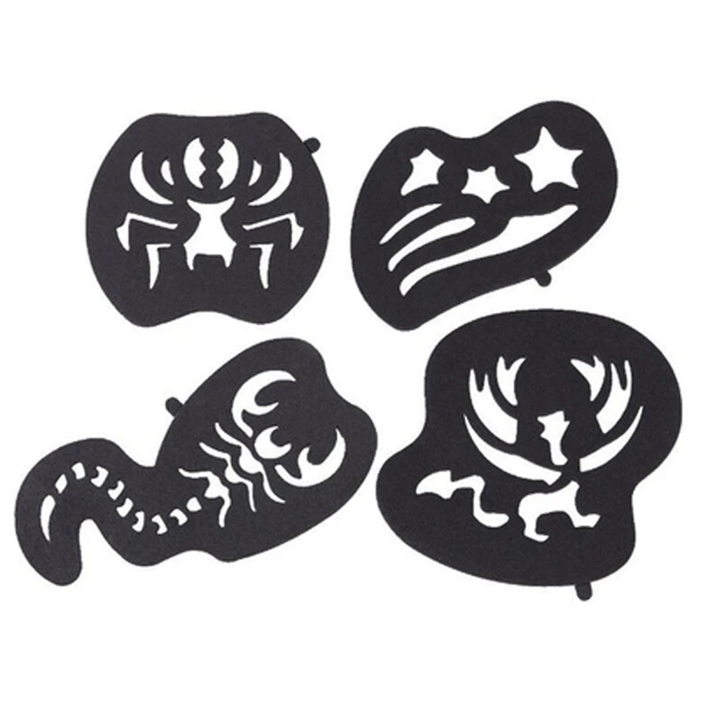 25 шт./компл. шаблон татуировки волос резные мужские узоры салон парикмахерские