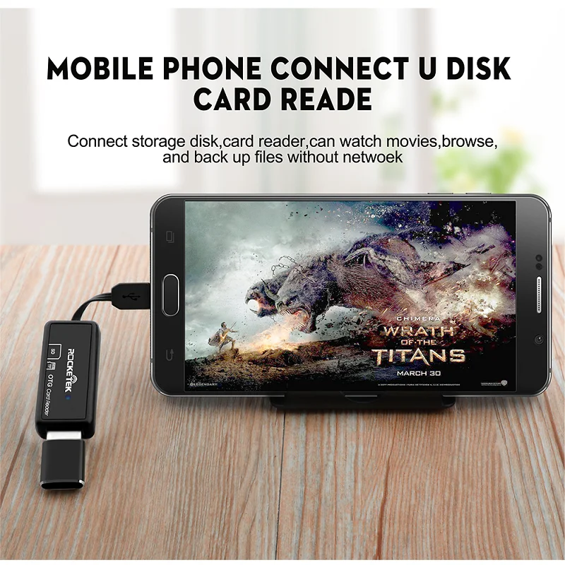 Rocketek Micro usb 2,0 otg считыватель карт памяти телефона адаптер кардридер для TF micro SD microsd Ридеры