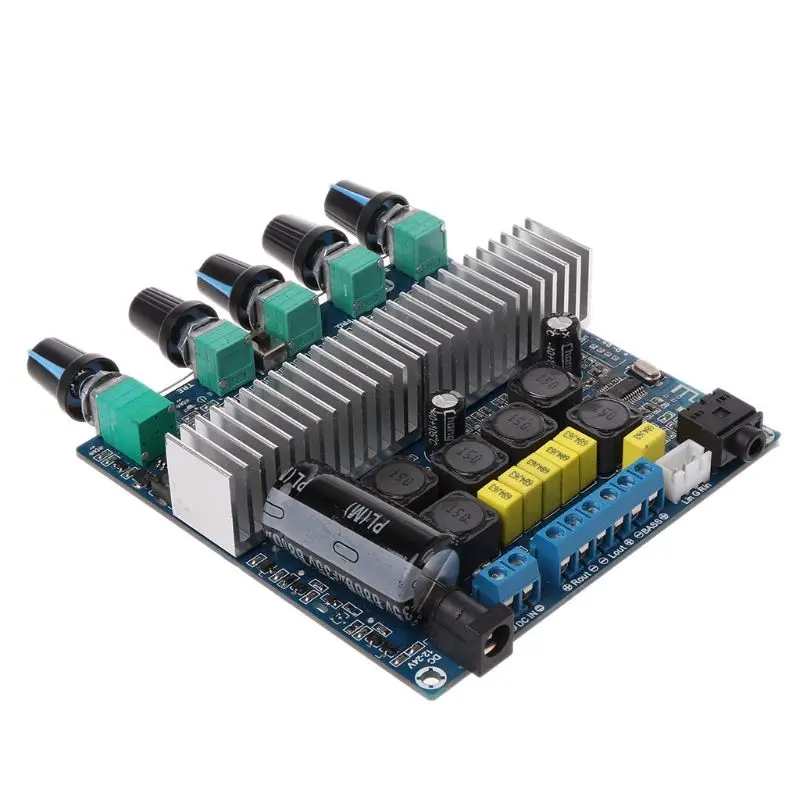 2x50 W + 100 TPA3116 высокое Мощность Bluetooth цифровой усилитель аудио доска с регулируемой