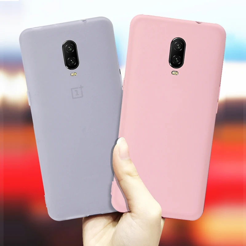 Ультратонкий простой матовый чехол для телефона из ТПУ Oneplus 5T 6T 5 Силиконовый