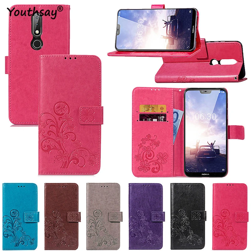 

For Nokia 6.1 Plus Case Soft Luxury Leather Flip Wallet Phone Bag Case For Nokia X6 2018 Cover For Nokia 6.1 Plus Coque Youthsay