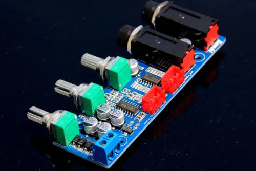 12 В PT2399 караоке микрофон реверберации аудио предварительного усилителя