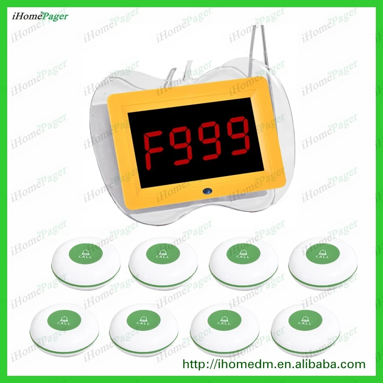 Современный Ресторан оборудование приемник Поддержка макс. 500 шт кнопки вызова