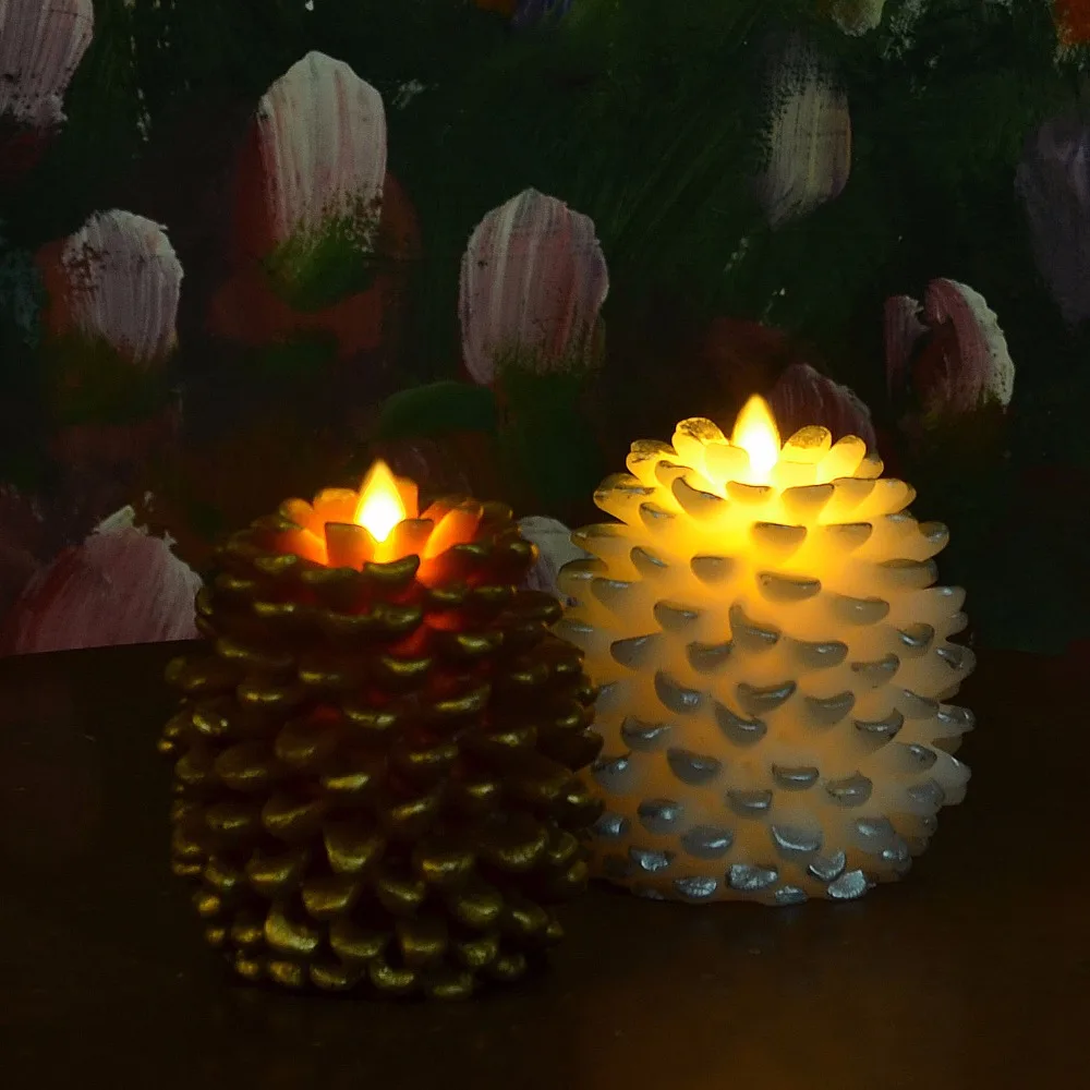 2 шт. книги по искусству Сосны Core Luminara коричневый Беспламенного светодио дный