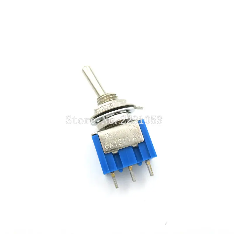 10 шт./лот MTS-102 3-контактный SPDT ON-ON 6A 125VAC миниатюрный переключатель