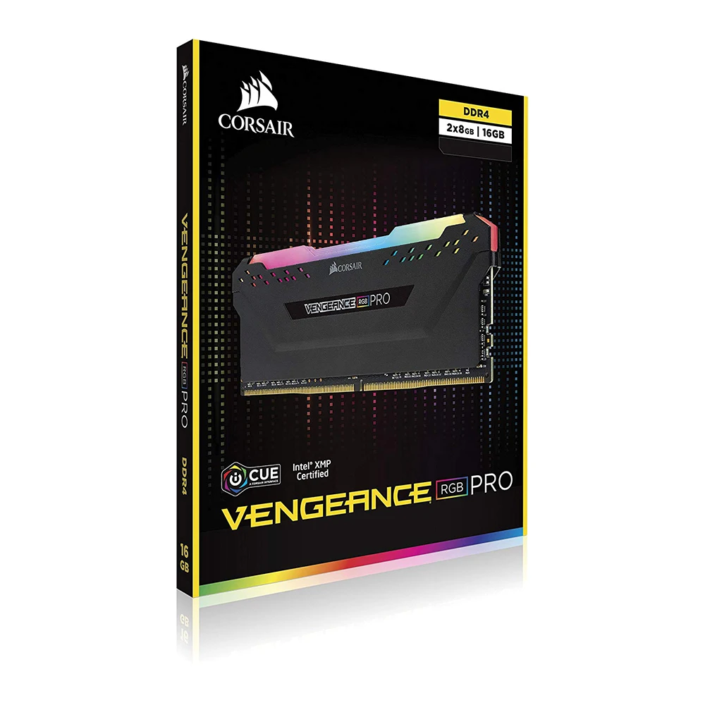 Оперативная память CORSAIR DDR4, 8 ГБ, 16 ГБ, 32 ГБ, 64 ГБ, DDR4, RGB PRO, память PC4, 3200 МГц, оперативная память для настольных ПК DIMM